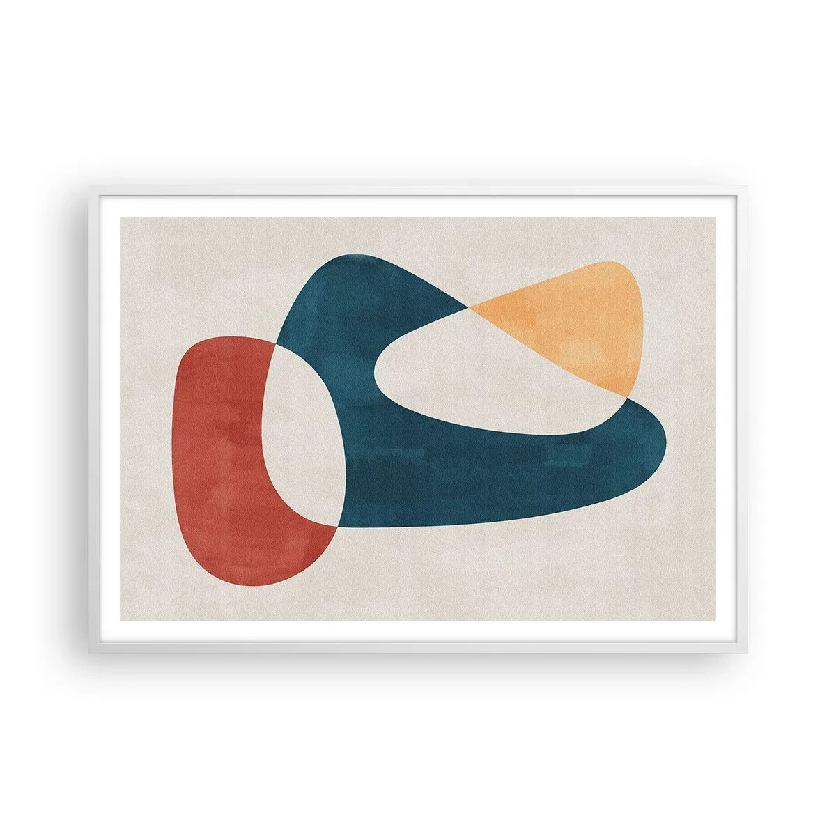 Poster in een witte lijst - Invloeden en metamorfoses - 100x70 cm