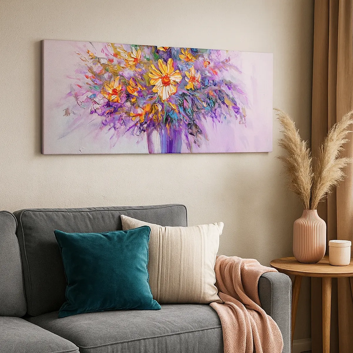 Schilderen op canvas - Het ruikt zoet, ziet er zoet uit - 30x30 cm