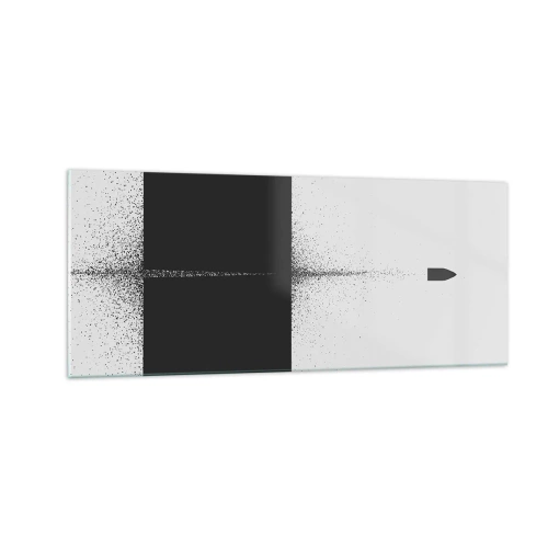 Schilderen op glas - Rechtstreeks naar het doel - 100x40 cm