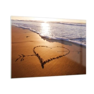 Schilderen op glas - Vakantie bekentenis - 100x70 cm