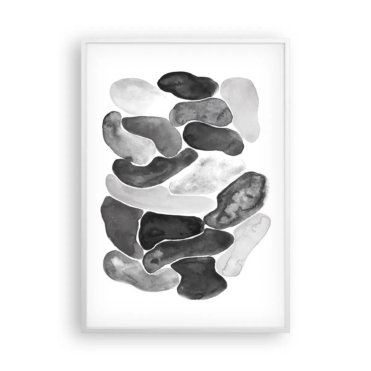 Poster in een witte lijst - Rotsachtige abstractie - 70x100 cm