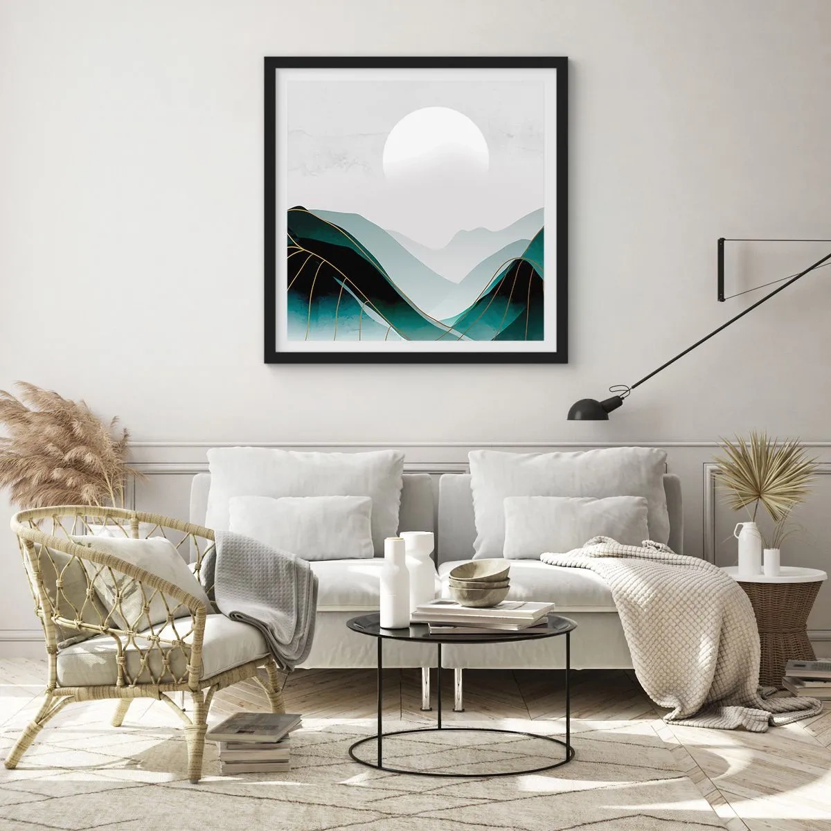 Poster in een zwarte lijst - In volle majesteit - 50x50 cm