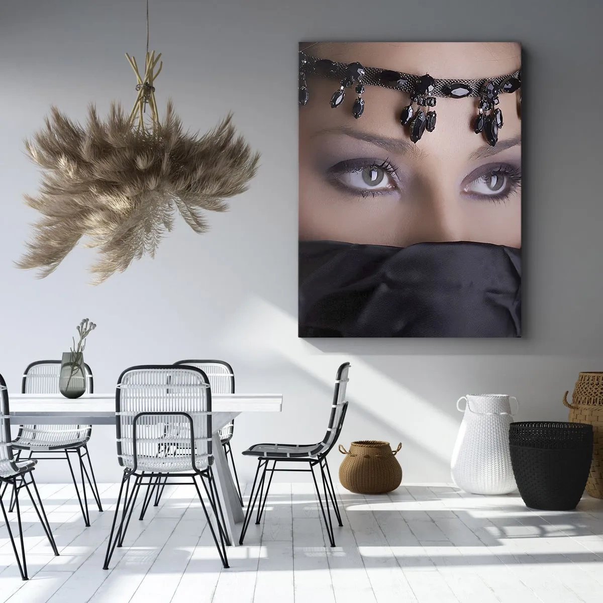 Schilderen op canvas - Oosters verleidelijk mysterie - 50x70 cm