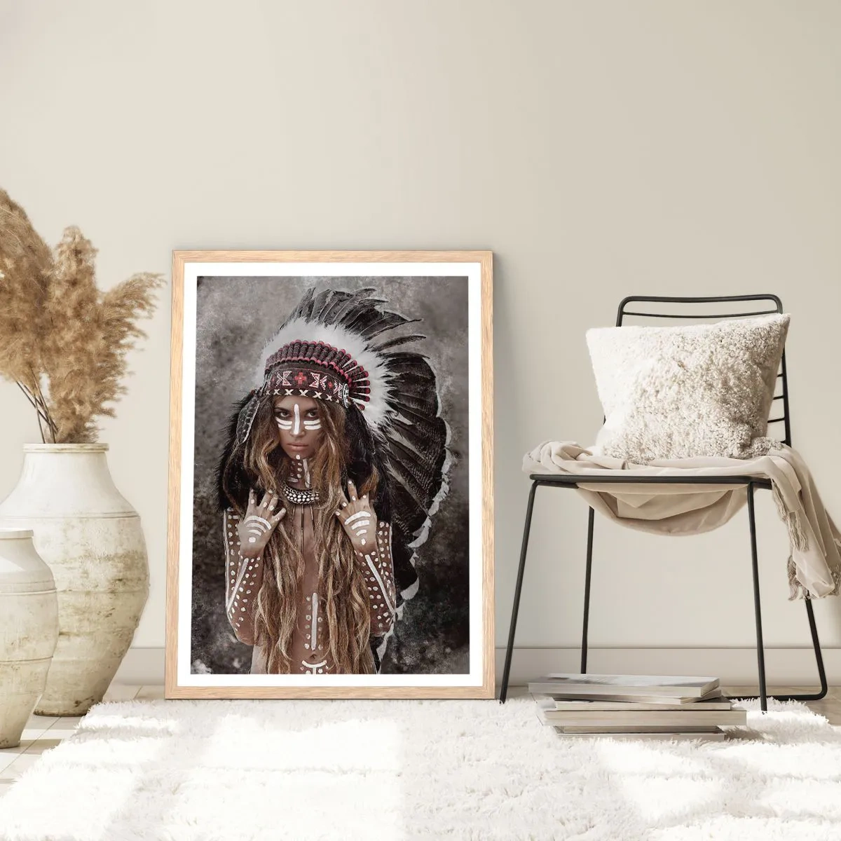 Een poster in een licht eiken lijst - Het geheim van de kracht van de stam - 40x50 cm