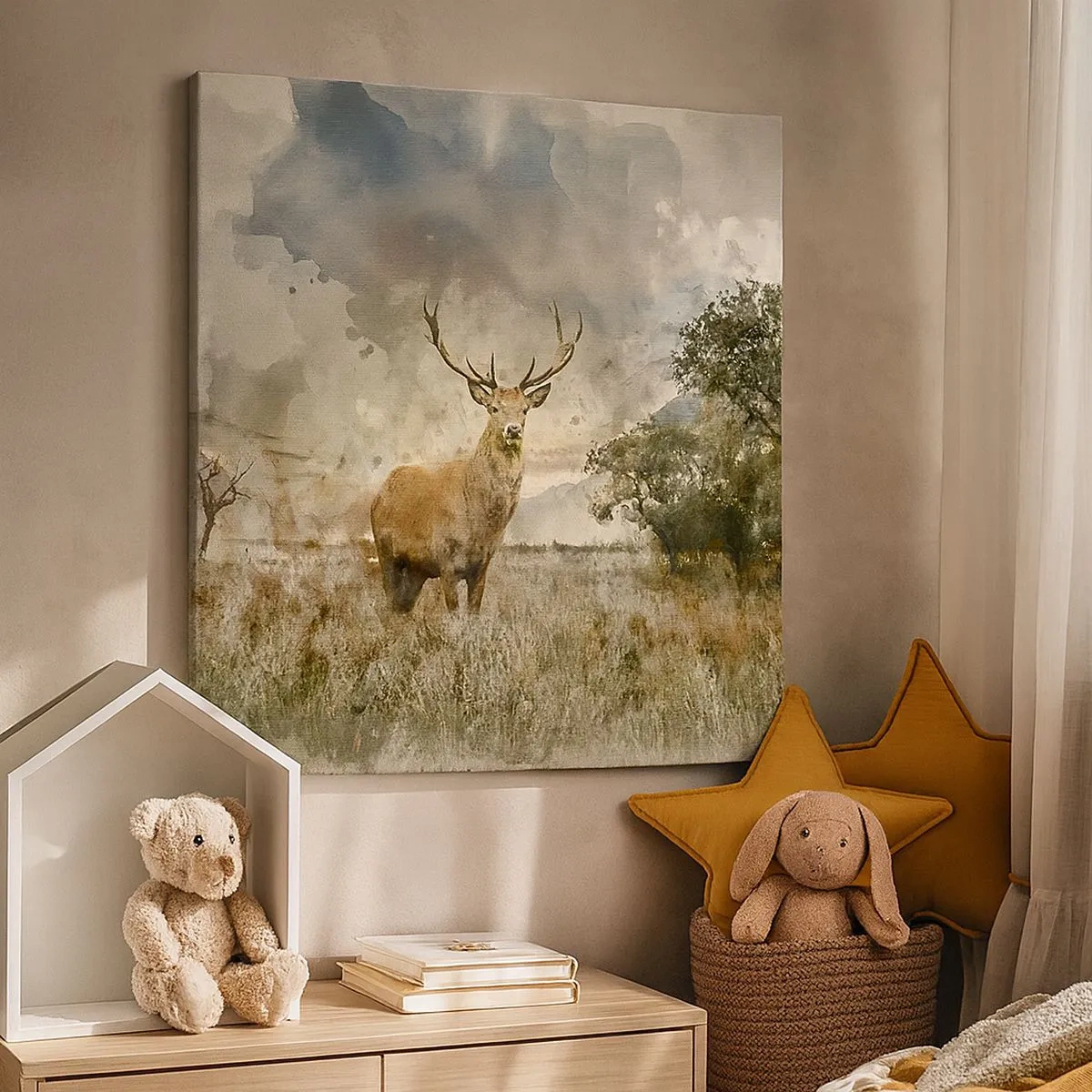 Schilderen op canvas - Waardigheid - kracht - waardigheid - 30x30 cm