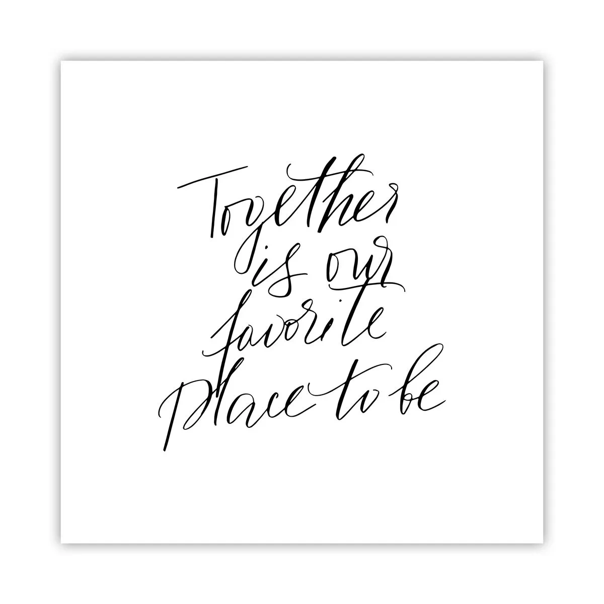 Poster - Voel jij het ook? - 60x60 cm