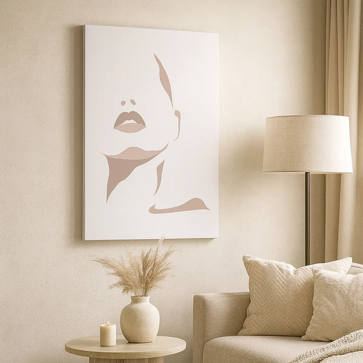 Schilderen op canvas - Gemaakt van licht en schaduw - 50x70 cm