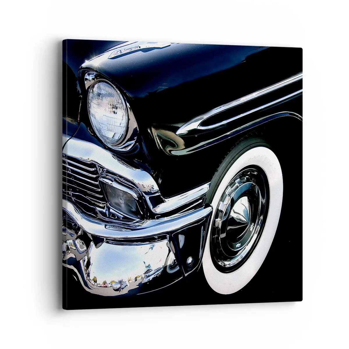 Schilderen op canvas - Klassiek in zilver, zwart en wit - 40x40 cm