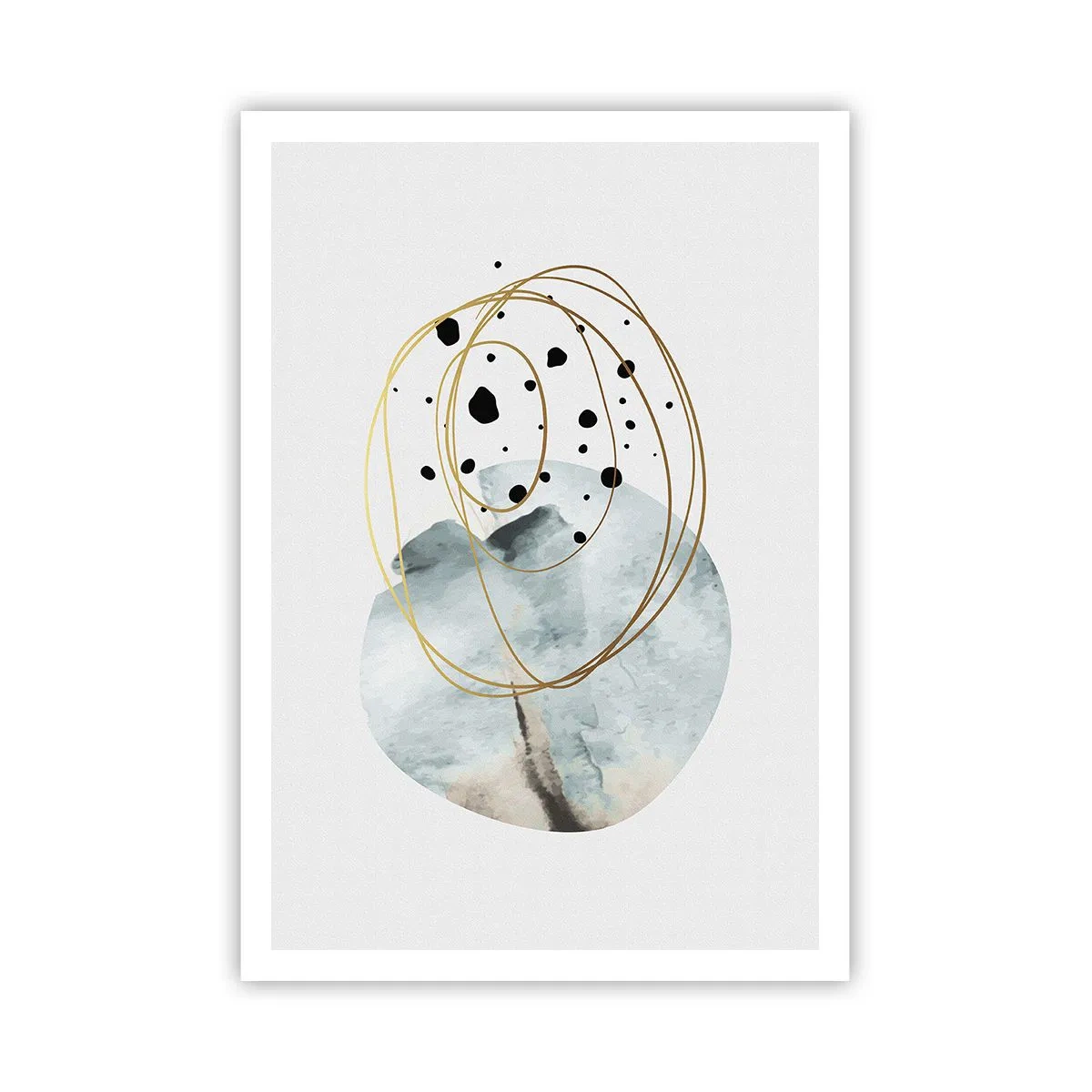 Poster - Omarmd door de ruimte - 70x100 cm