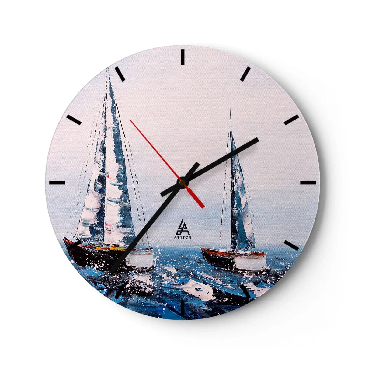 Wandklok - Klok - Broederschap van de wind - 30x30 cm
