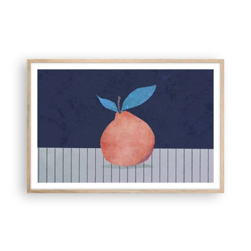 Een poster in een licht eiken lijst - Convexiteit en vlak - 91x61 cm