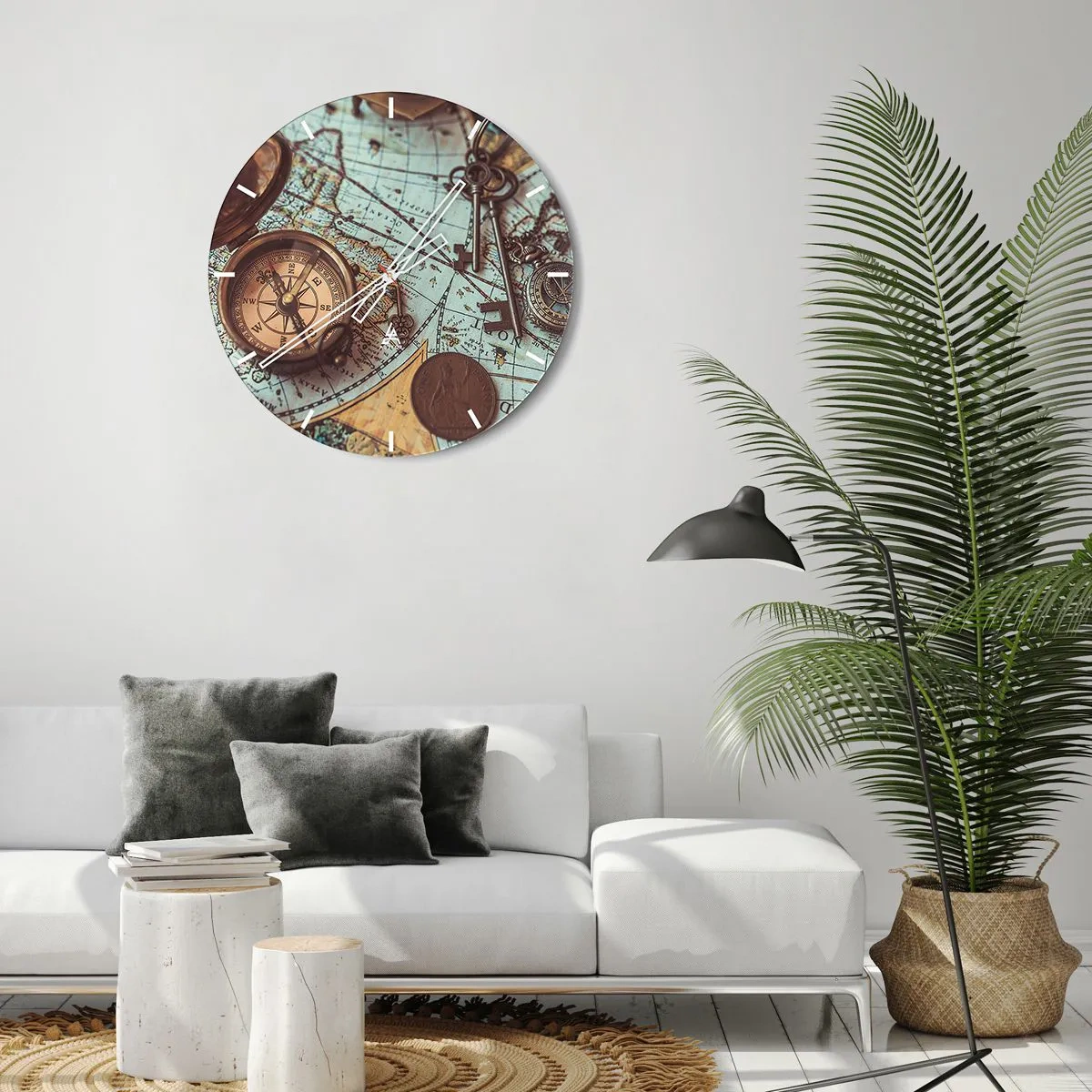 Wandklok - Klok - Voor de avonturier - 40x40 cm