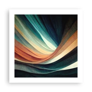 Poster - Geweven uit kleuren - 50x50 cm