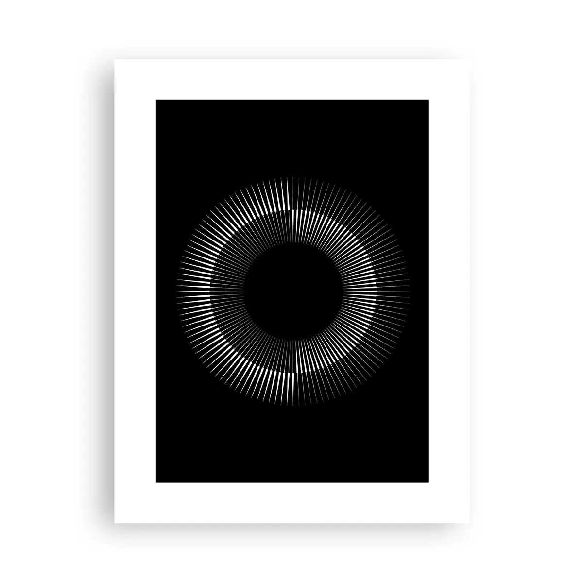 Poster - Zwarte zon - 30x40 cm