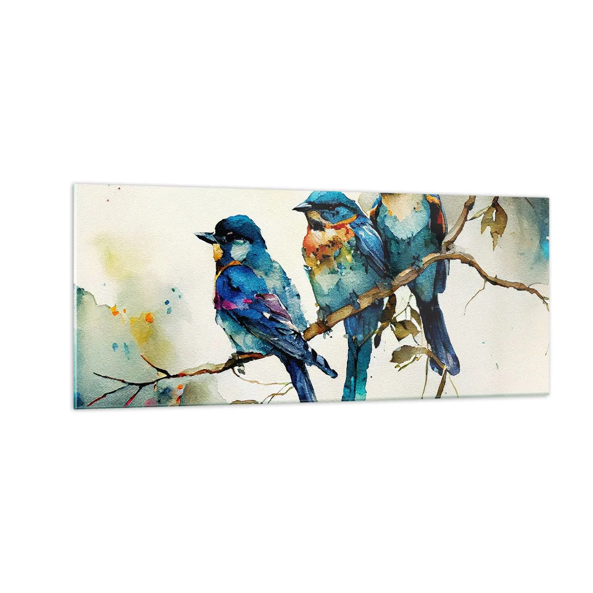 Schilderen op glas - Is hij boos geworden? - 100x40 cm