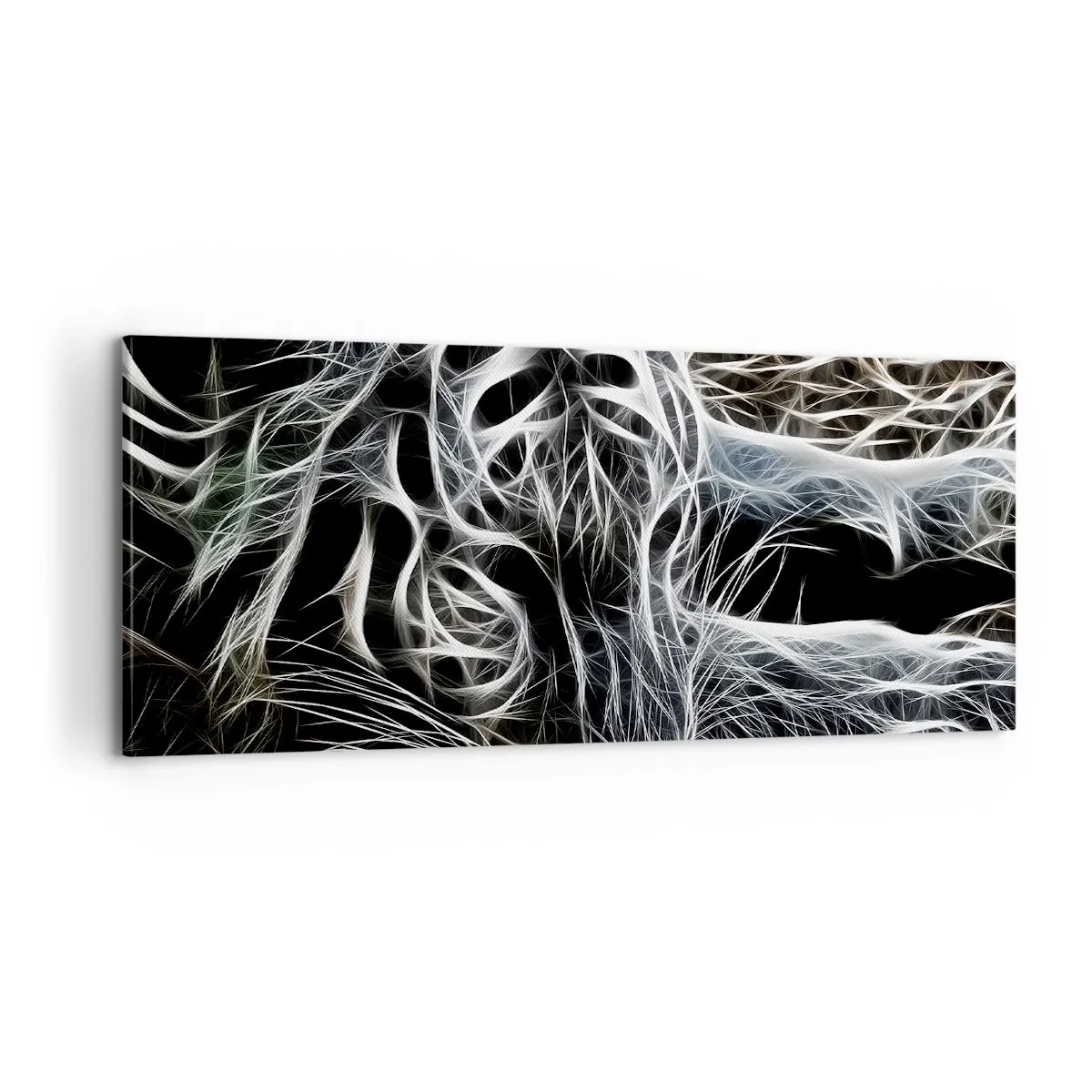 Schilderen op canvas - Een onderzoek naar de lichtheid van katten - 100x40 cm