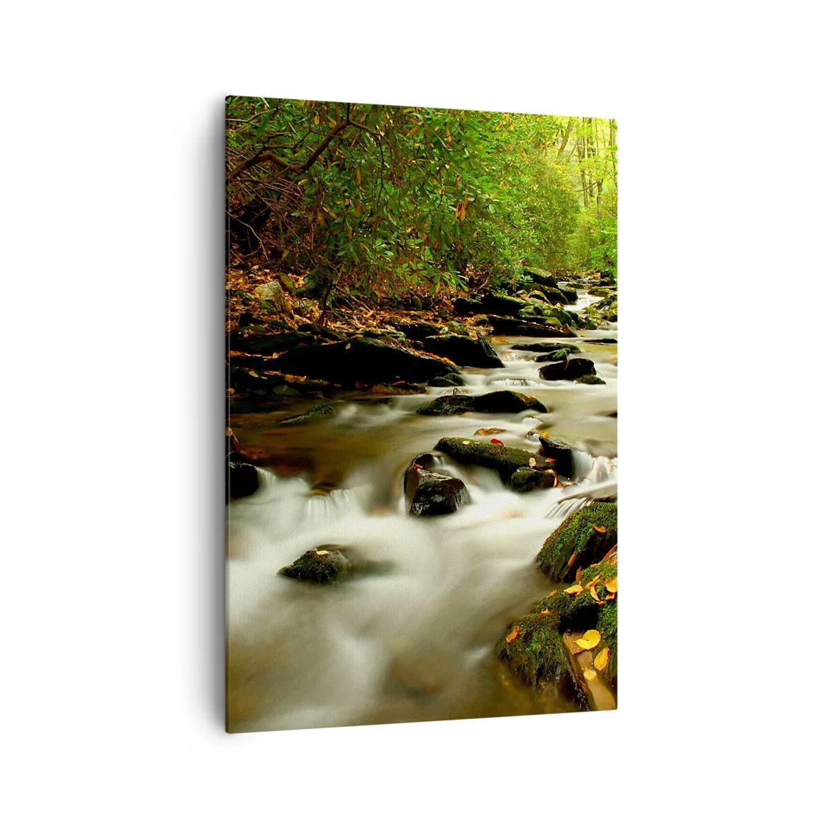 Schilderen op canvas - Zoals vloeibaar zilver - 70x100 cm