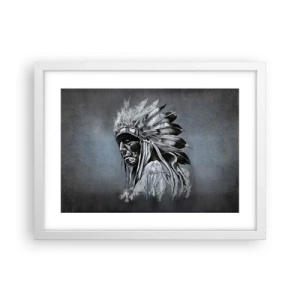 Poster in een witte lijst - Keer terug naar de wortels - 40x30 cm