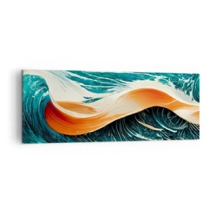 Schilderen op canvas - De droom van elke surfer - 140x50 cm