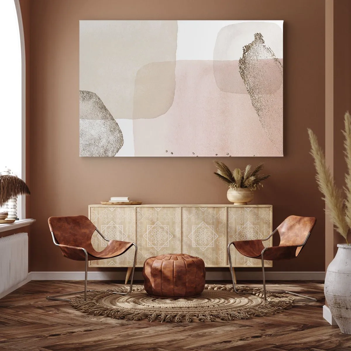 Schilderen op canvas - Een blik door kleur - 100x70 cm