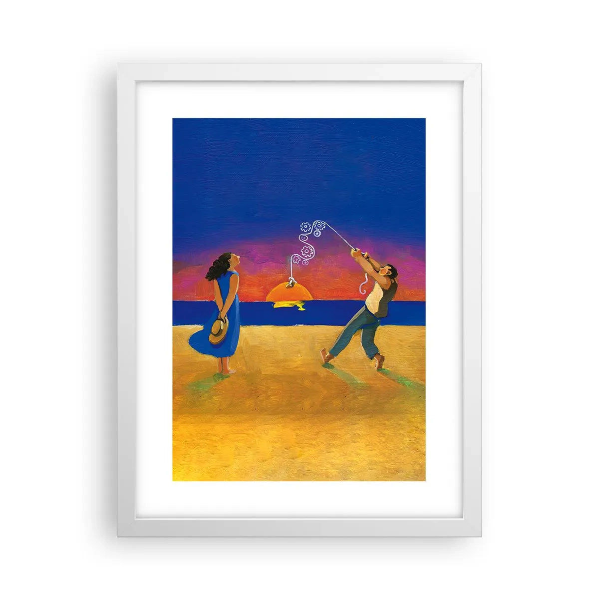 Poster in een witte lijst - Meer dan een sterretje uit de lucht - 30x40 cm