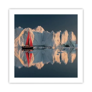 Poster - Aan de rand van de wereld - 50x50 cm