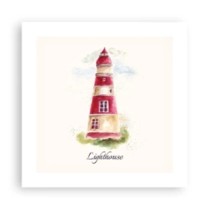 Poster - Er is altijd goed weer in de buurt - 40x40 cm