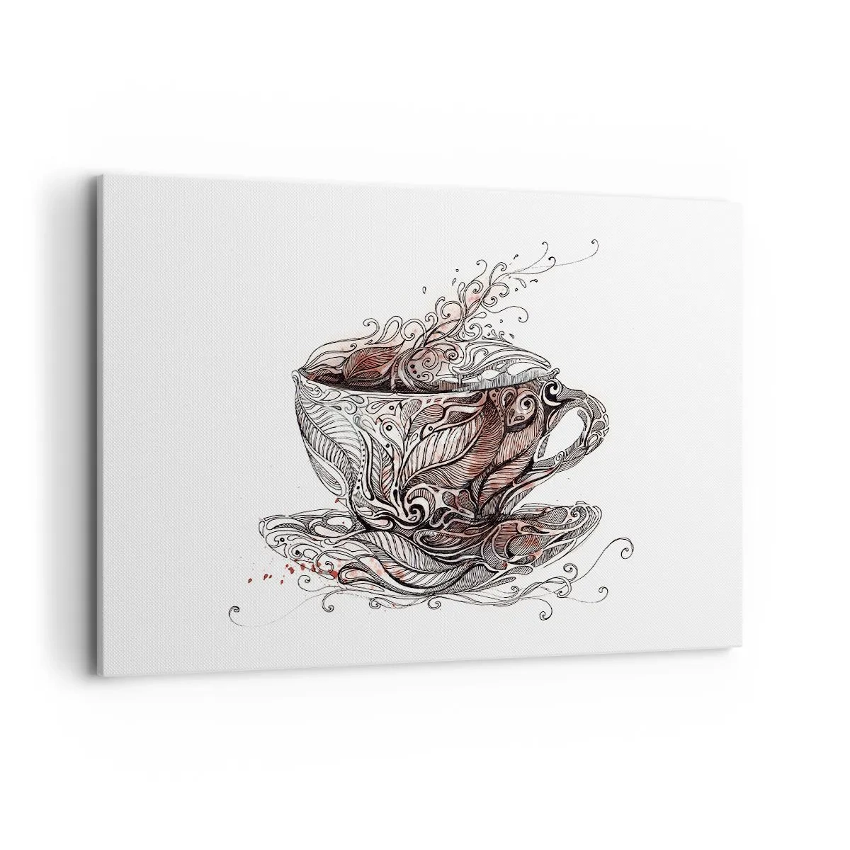 Schilderen op canvas - Thee voor alles - 100x70 cm