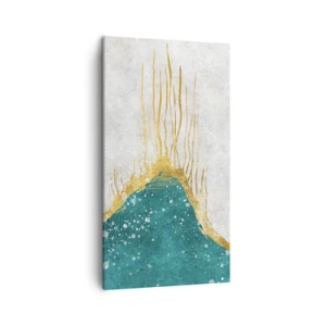 Schilderen op canvas - Gouden vloed - 45x80 cm
