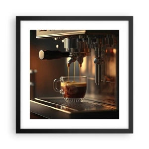 Poster in een zwarte lijst - Een sensuele mix - 40x40 cm