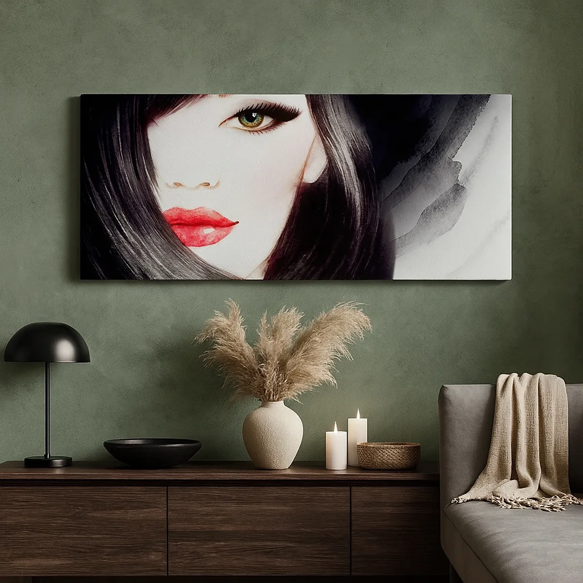 Schilderen op canvas - Saffier look - 30x30 cm