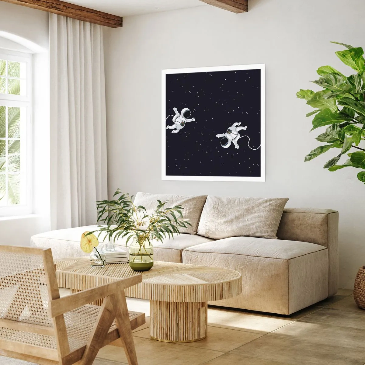 Poster - Kosmische dans - 50x50 cm