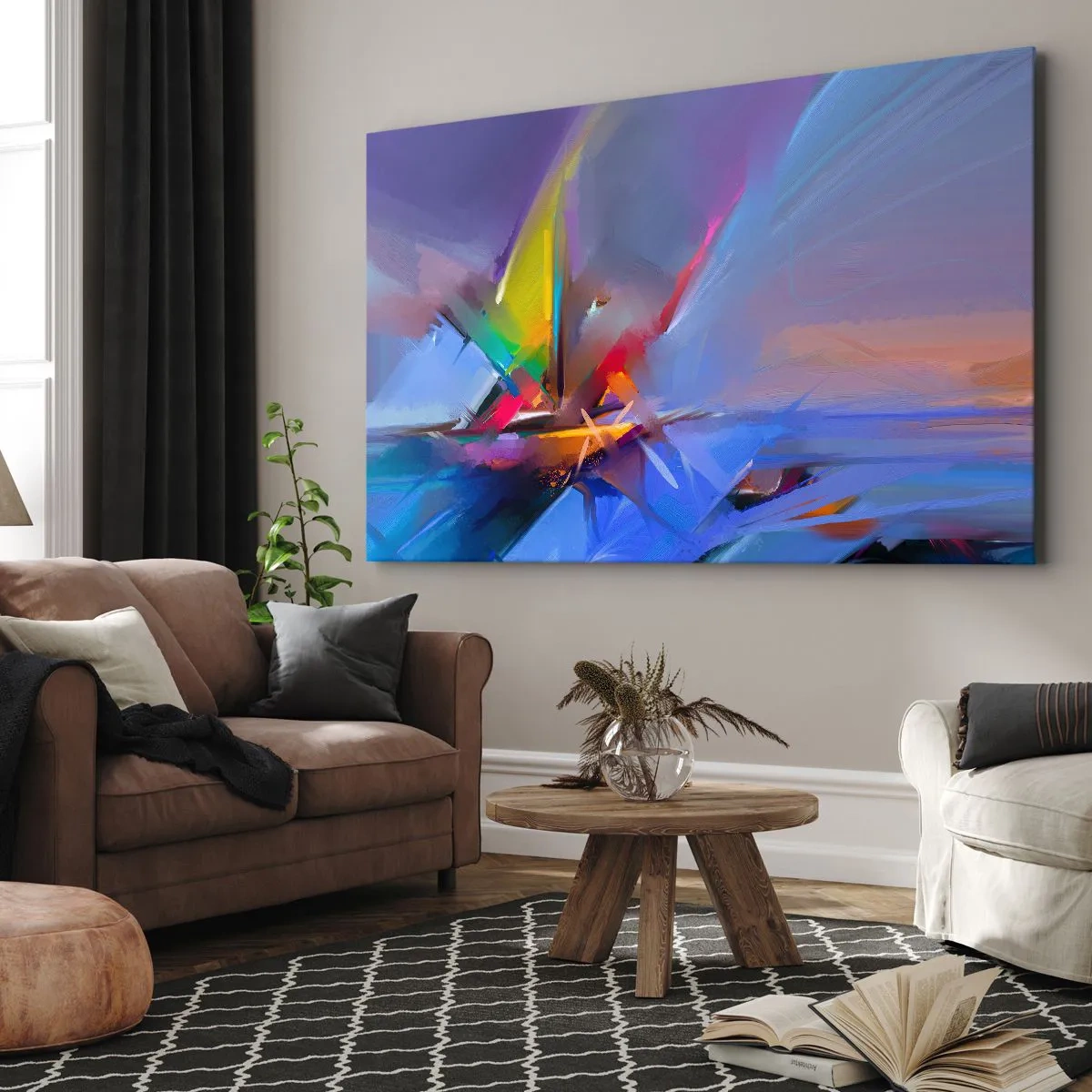 Schilderen op canvas - Propellers als een vogel - 120x80 cm