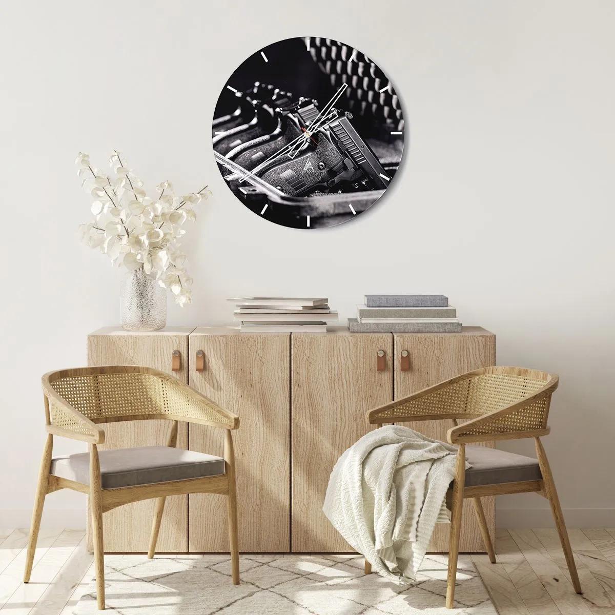 Wandklok - Klok - Heren sport - 30x30 cm