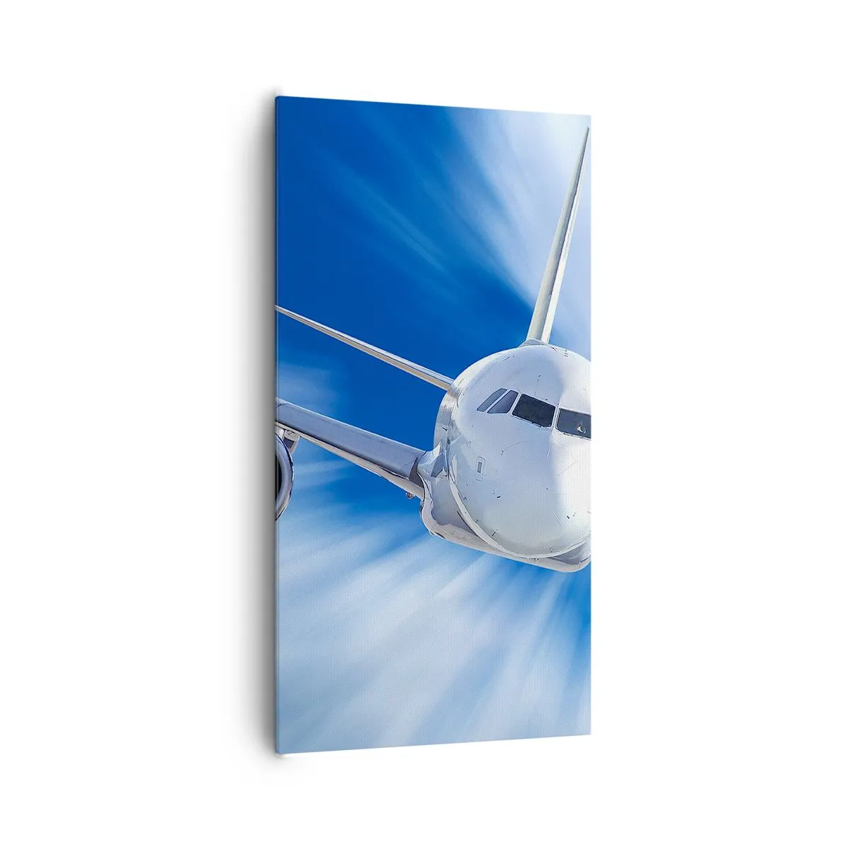 Schilderen op canvas - Sneller dan de wind in de lucht - 65x120 cm