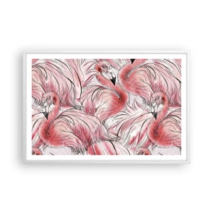 Poster in een witte lijst - Vogelcorps de ballet - 91x61 cm
