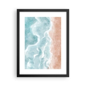 Poster in een zwarte lijst - Wolkenabstractie - 30x40 cm