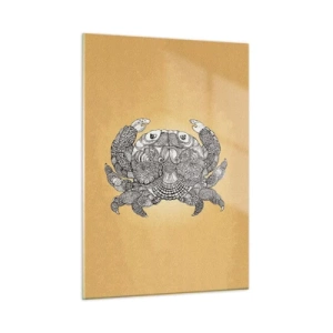 Schilderen op glas - Verhalen van meneer Krabs - 50x70 cm