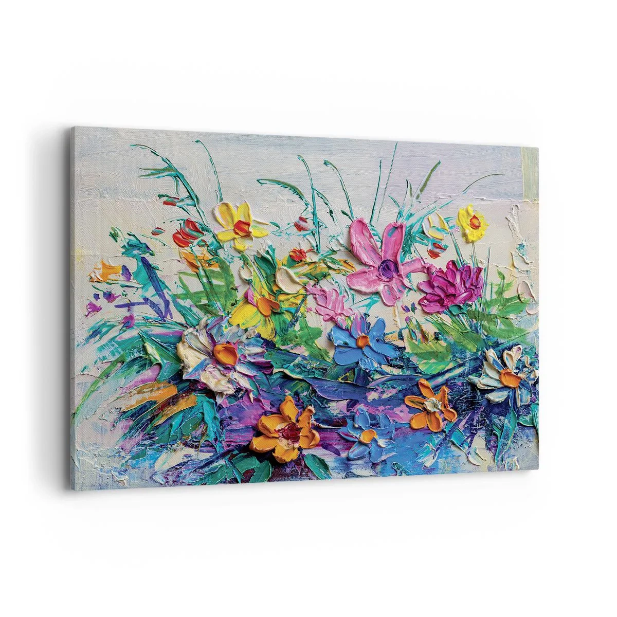 Schilderen op canvas - Helemaal geen stilleven - 100x70 cm
