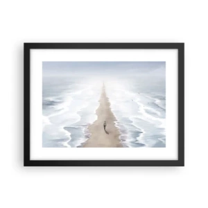 Poster in een zwarte lijst - Een gouden toekomst - 40x30 cm