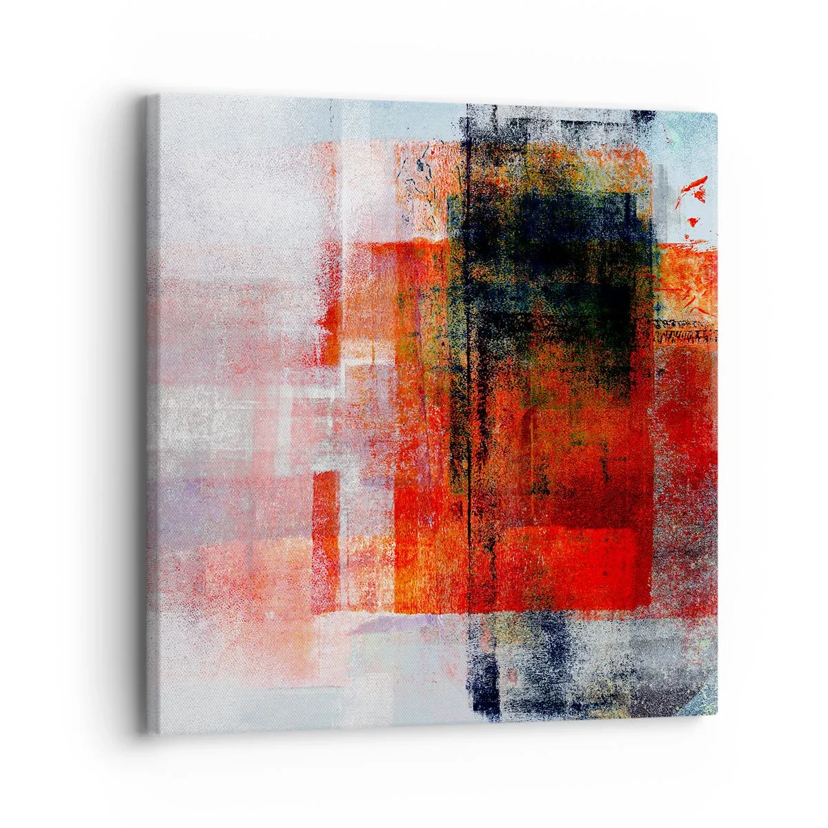 Schilderen op canvas - Een gloeiende compositie  - 30x30 cm