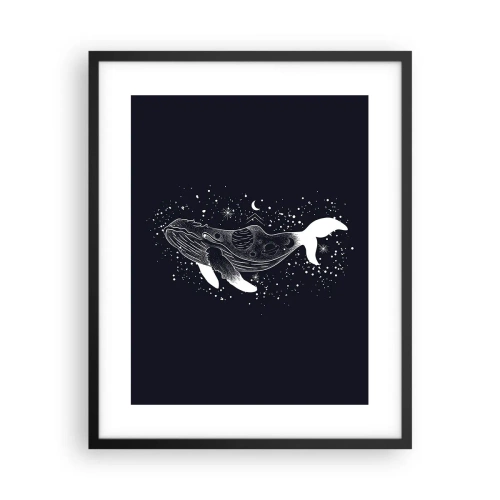 Poster in een zwarte lijst - In de oceaan van het universum - 40x50 cm