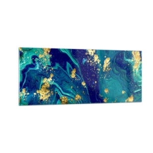 Schilderen op glas - De bloemblaadjes van de zon - 100x40 cm