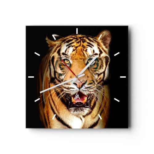 Wandklok - Klok - Wildheid in het hart - 30x30 cm