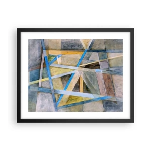 Poster in een zwarte lijst - Recht of diagonaal? - 50x40 cm