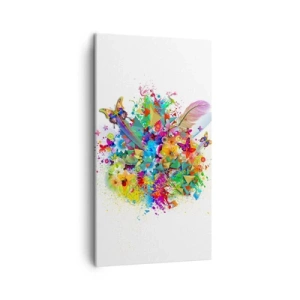 Schilderen op canvas - Een boeket van vreugde - 45x80 cm