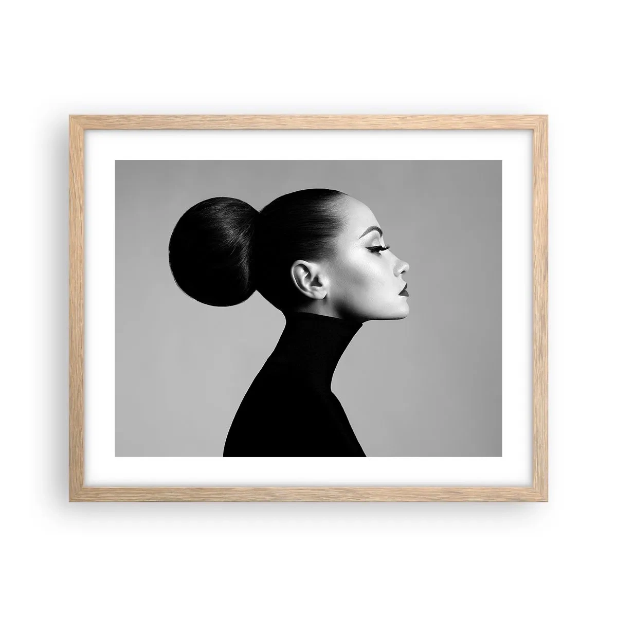 Een poster in een licht eiken lijst - Moderne Nefertiti - 50x40 cm