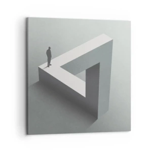 Schilderen op canvas - Maar het is toch mogelijk - 60x60 cm