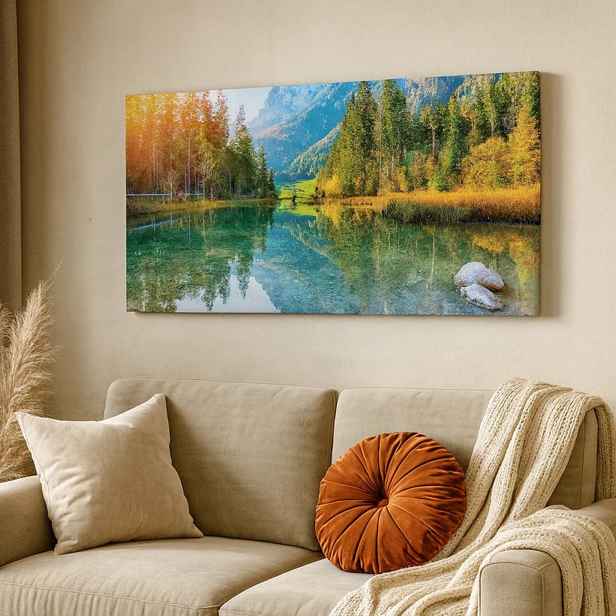 Schilderen op canvas - De zachtheid van de herfst - 30x30 cm