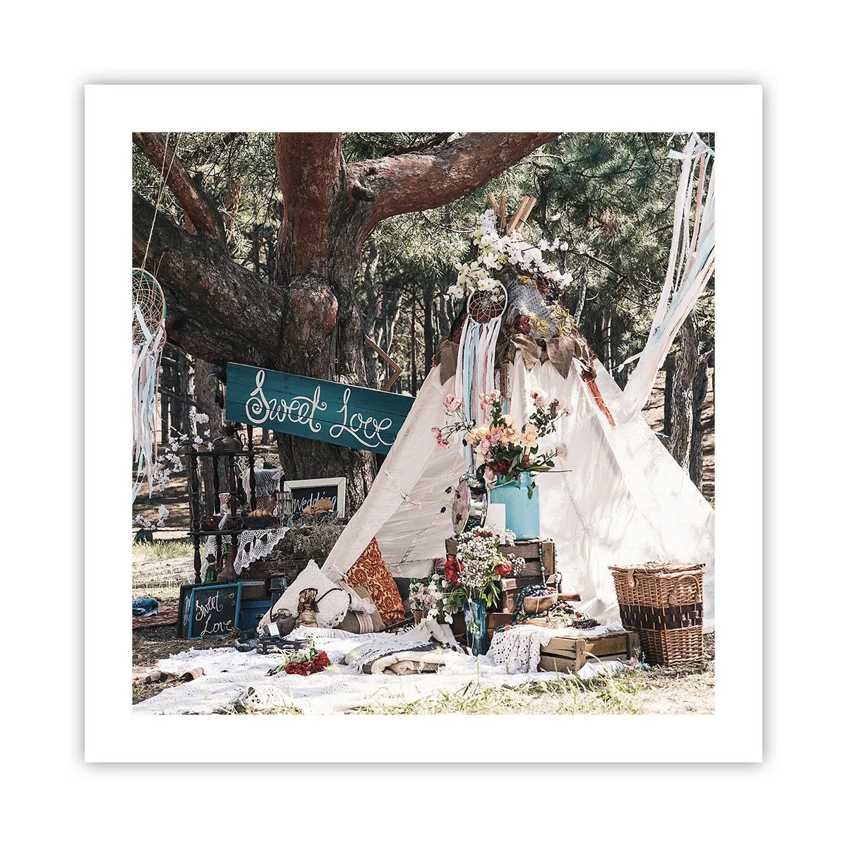 Poster - De liefde bedrijven ... - 50x50 cm